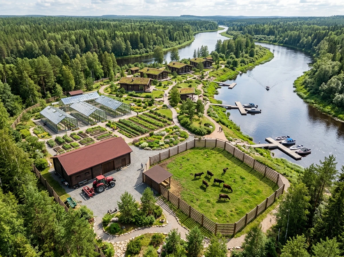 Дизайн участка в стиле Эко/Натуральный — фото участка от нейросети RoomGPT