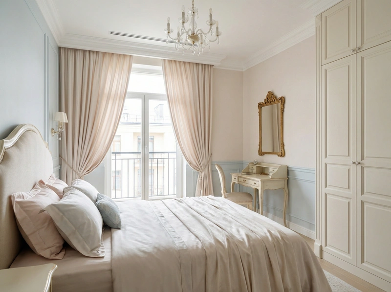 Дизайн интерьера в стиле Классика — Спальня от нейросети RoomGPT