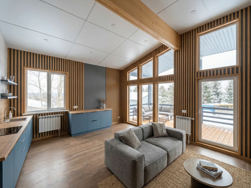 Дизайн гостиной в стиле Без стиля — фото интерьера от нейросети RoomGPT