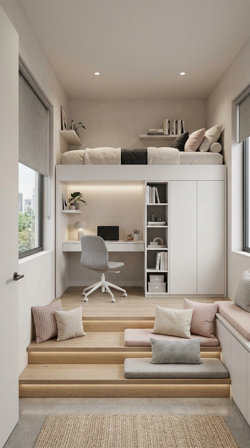 Дизайн детской в стиле Минимализм — фото интерьера от нейросети RoomGPT