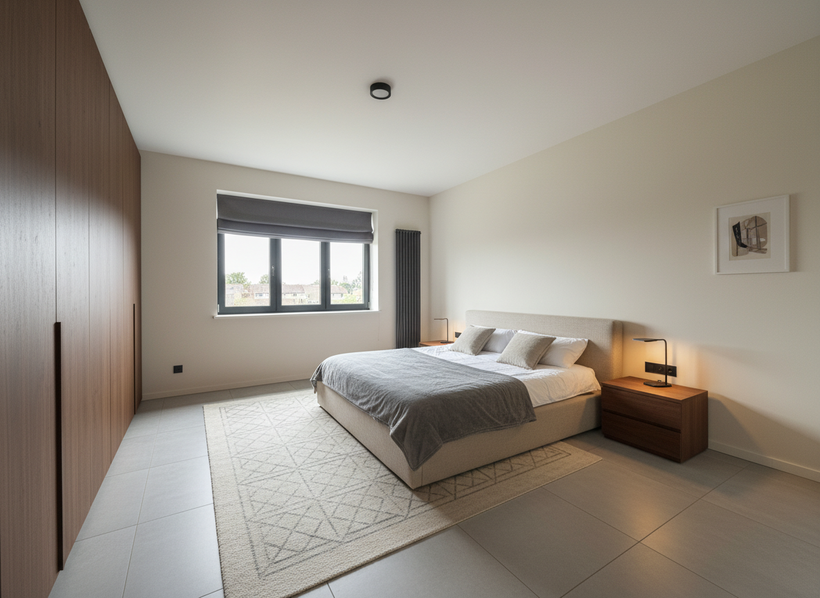 Дизайн спальни в стиле Минимализм — фото интерьера от нейросети RoomGPT