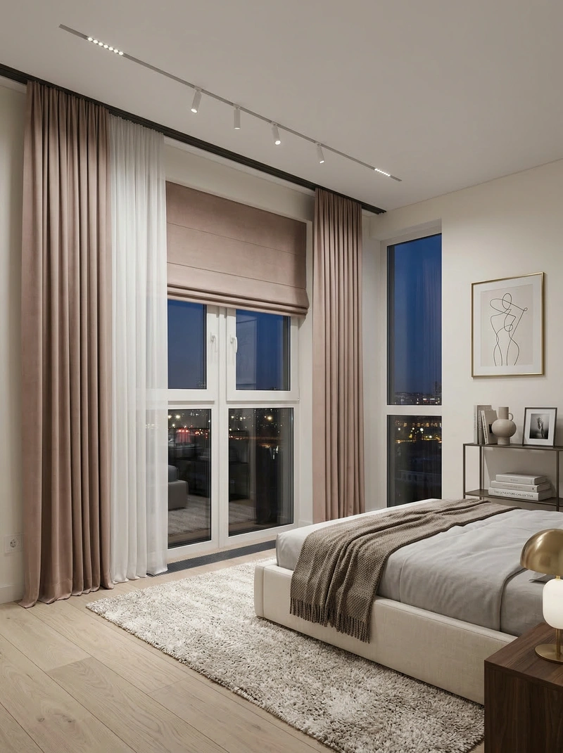 Дизайн интерьера в стиле Минимализм — Спальня от нейросети RoomGPT