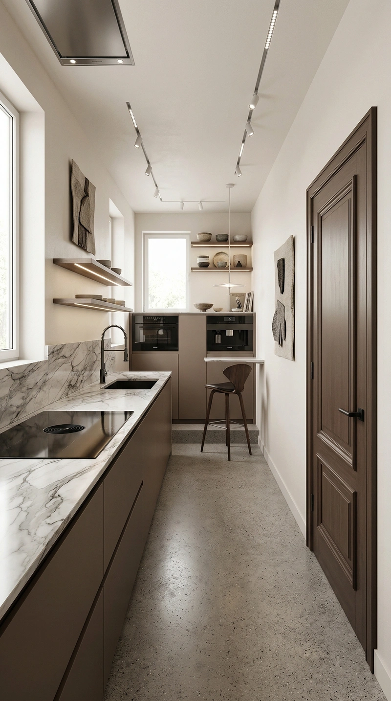 Дизайн кухни в стиле Контемпорари — фото интерьера от нейросети RoomGPT