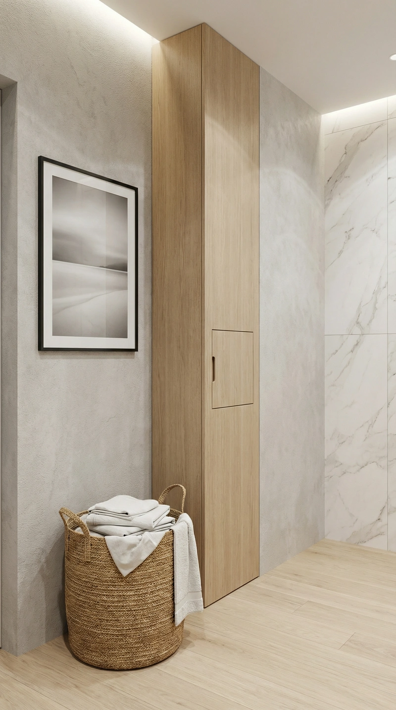 Дизайн интерьера в стиле Сканди — Ванная от нейросети RoomGPT