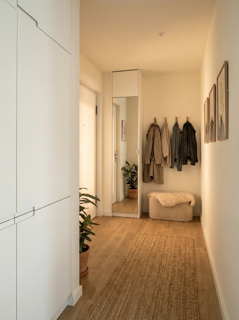 Дизайн интерьера в стиле Хюгге — Прихожая от нейросети RoomGPT