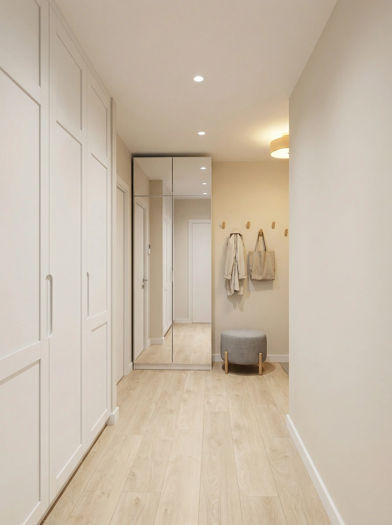 Дизайн интерьера в стиле Сканди — Прихожая от нейросети RoomGPT