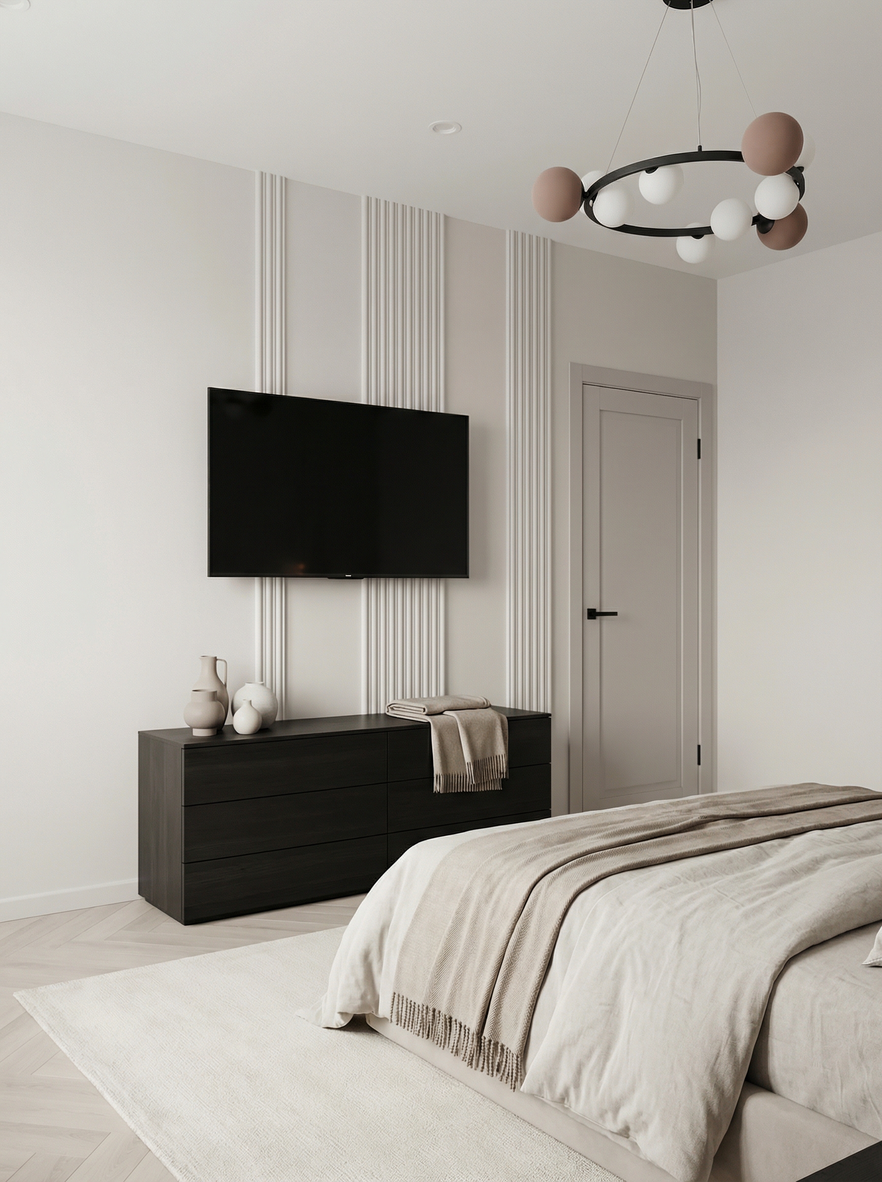 Дизайн спальни в стиле Минимализм — фото интерьера от нейросети RoomGPT