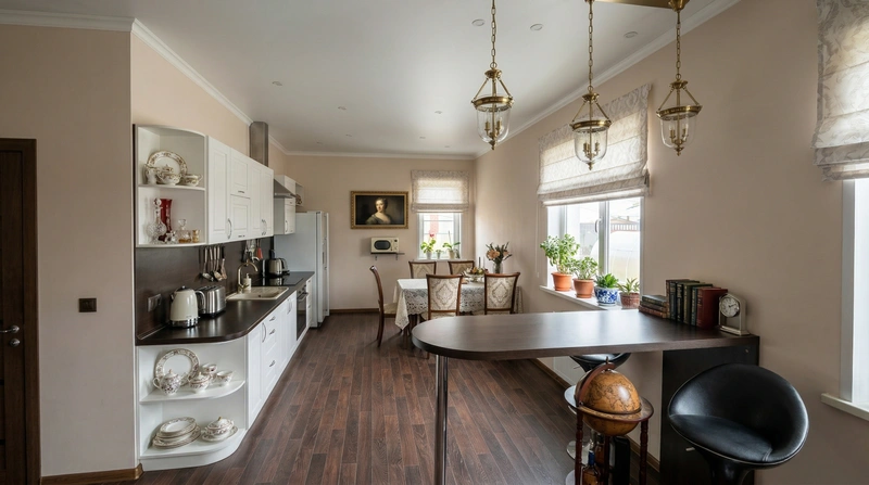 Дизайн гостиной в стиле Классика — фото интерьера от нейросети RoomGPT