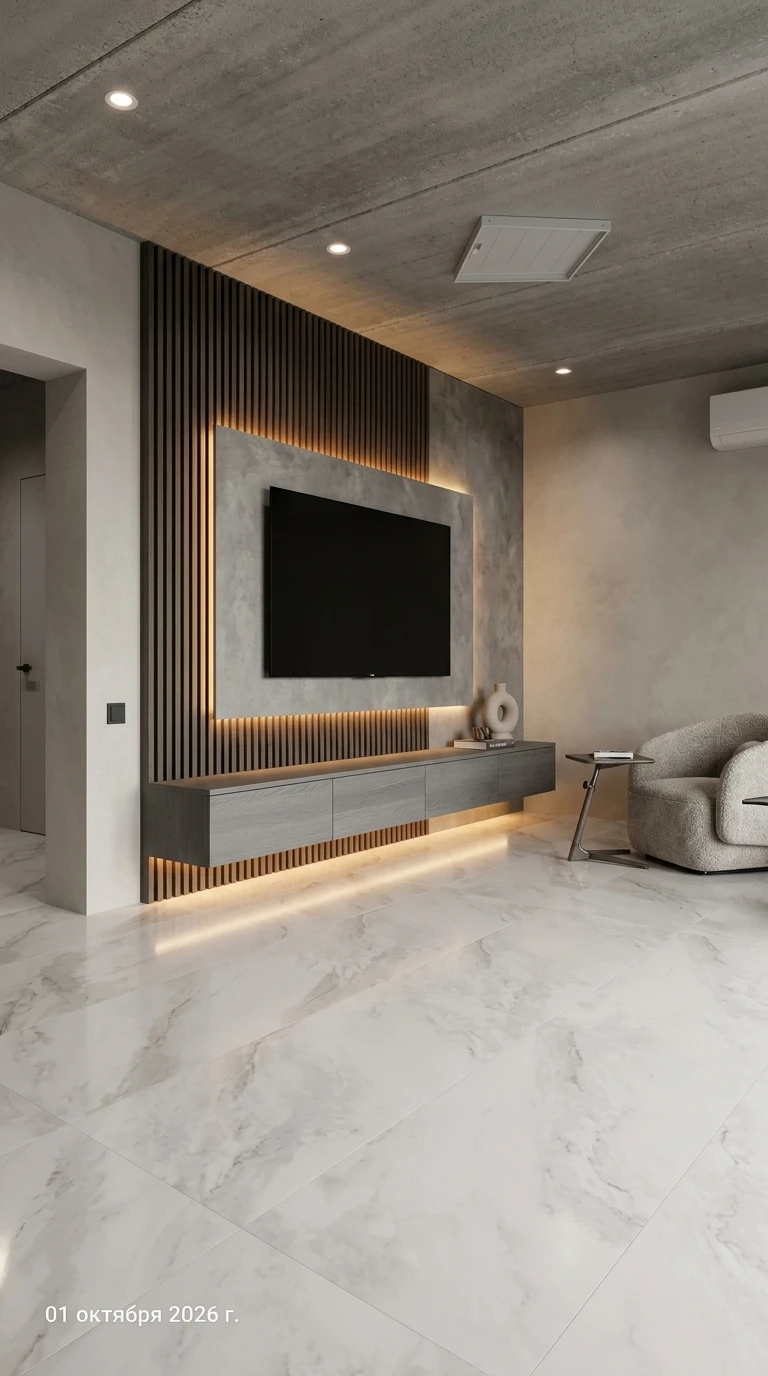 Дизайн гостиной в стиле Контемпорари — фото интерьера от нейросети RoomGPT