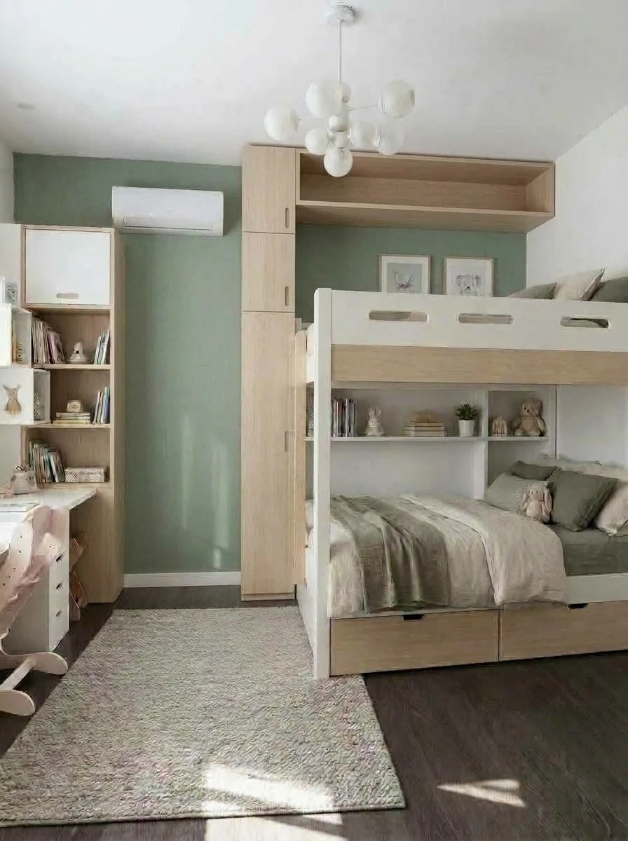 Дизайн детской в стиле Сканди — фото интерьера от нейросети RoomGPT