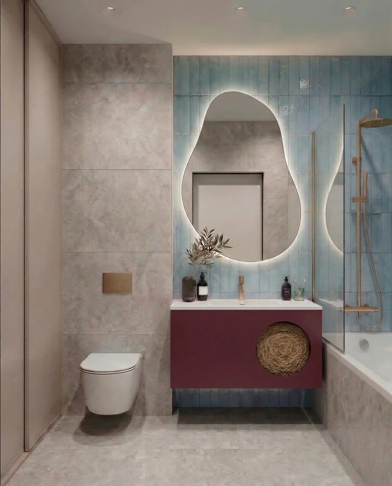 Дизайн ванной в стиле Минимализм — фото интерьера от нейросети RoomGPT