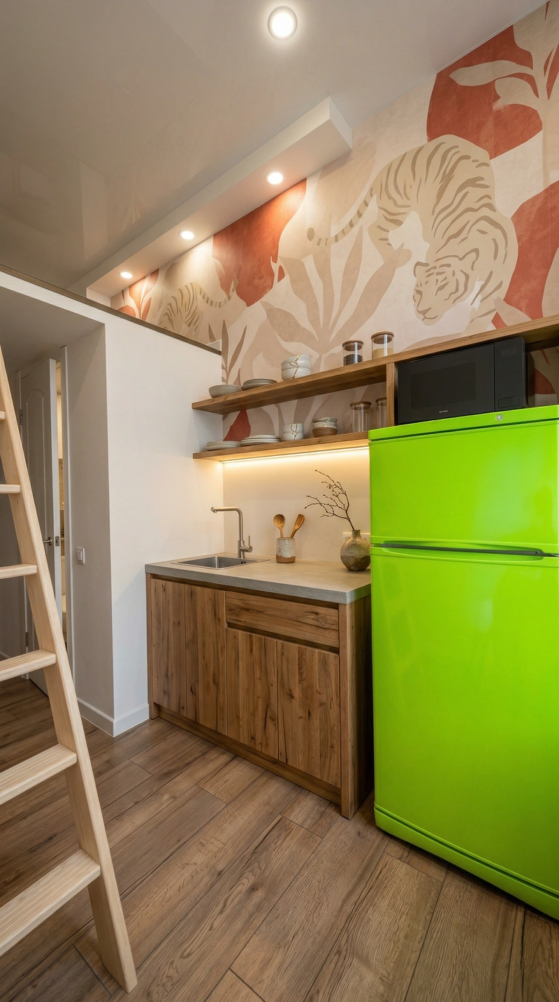 Дизайн кухни в стиле Japandi — фото интерьера от нейросети RoomGPT