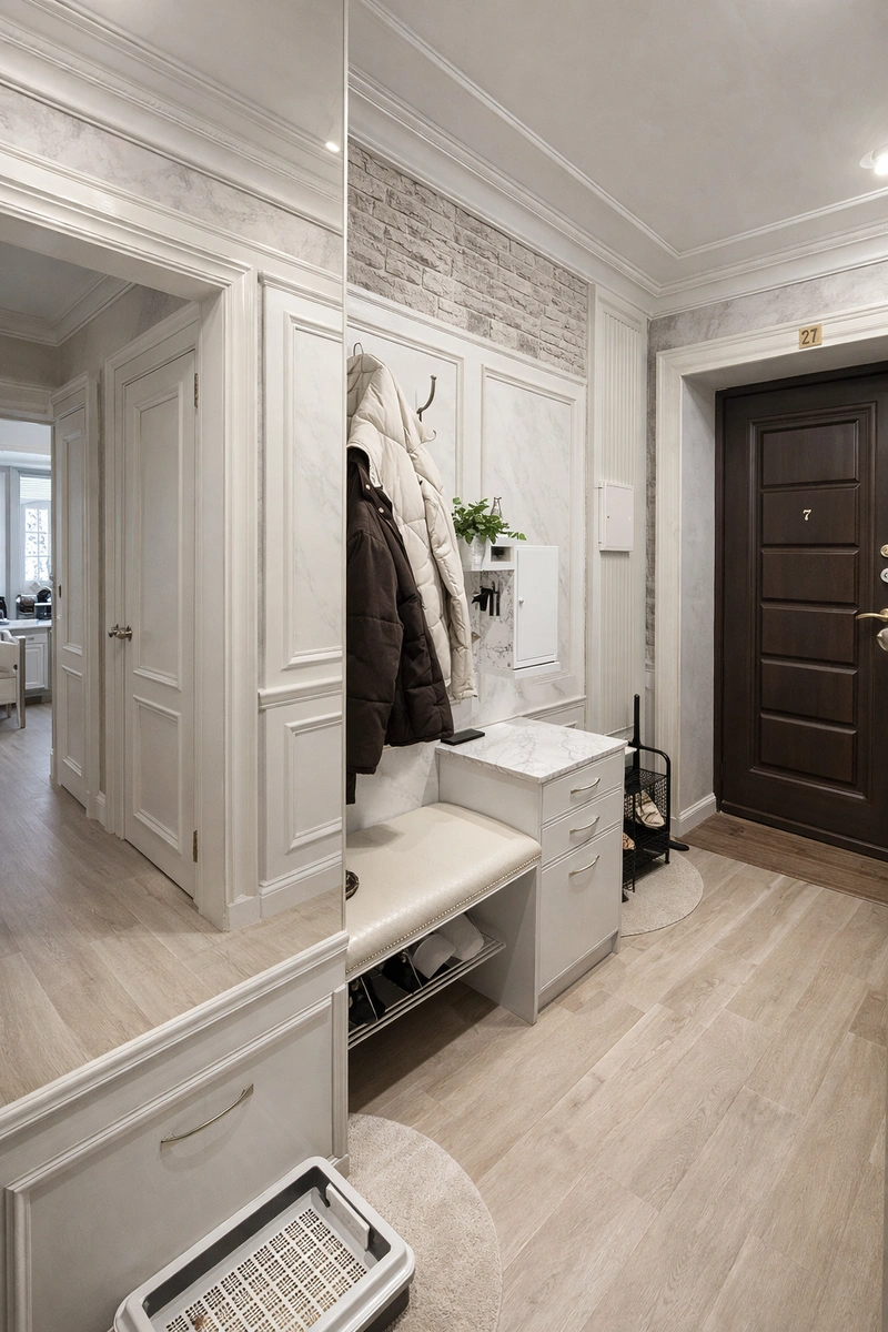 Дизайн интерьера в стиле Классика — Прихожая от нейросети RoomGPT