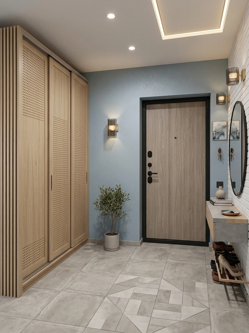 Дизайн интерьера в стиле Эклектика — Прихожая от нейросети RoomGPT