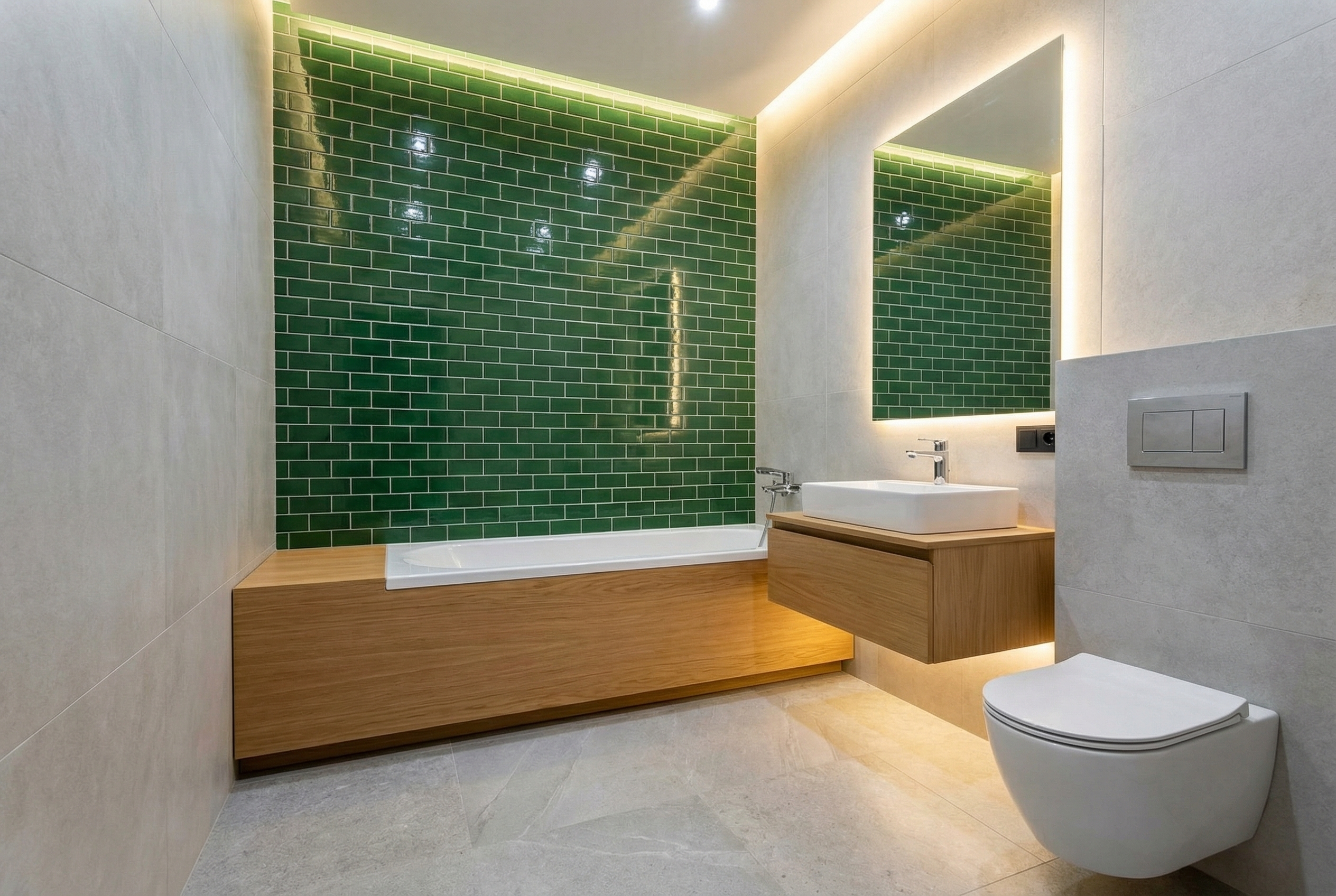 Дизайн ванной в стиле Минимализм — фото интерьера от нейросети RoomGPT