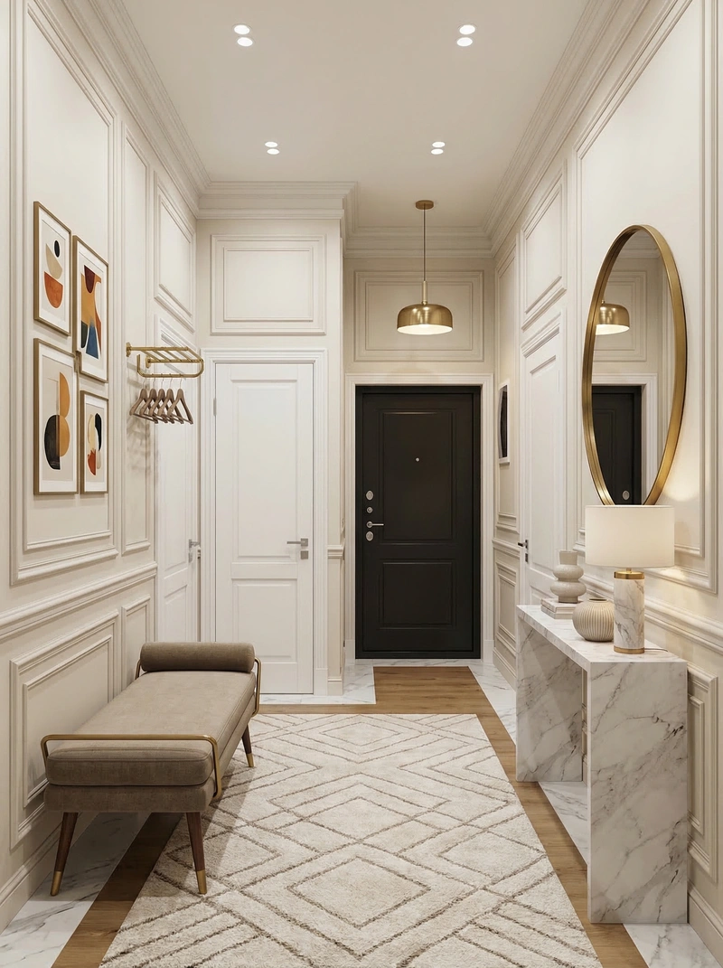 Дизайн интерьера в стиле Классика — Прихожая от нейросети RoomGPT