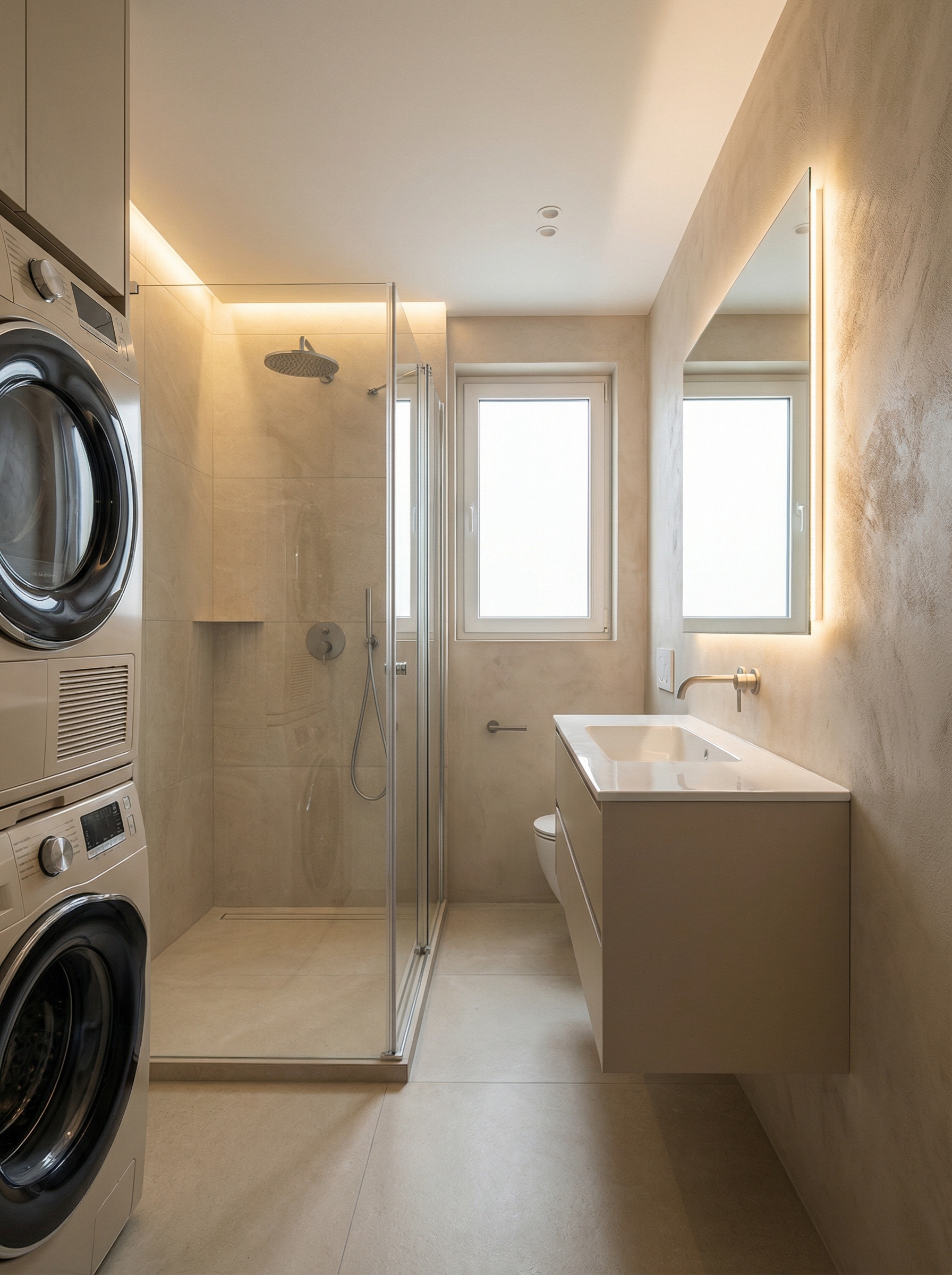 Дизайн ванной в стиле Минимализм — фото интерьера от нейросети RoomGPT