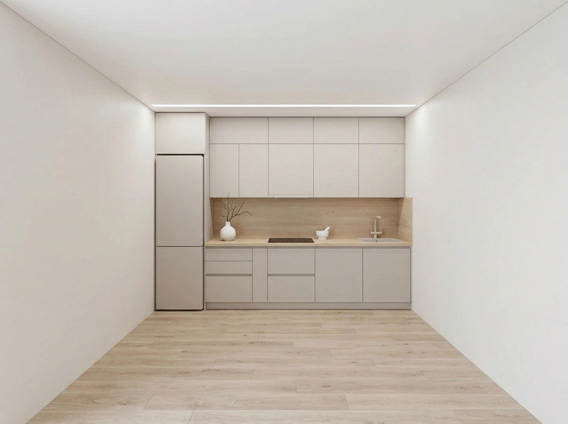 Дизайн кухни в стиле Минимализм — фото интерьера от нейросети RoomGPT
