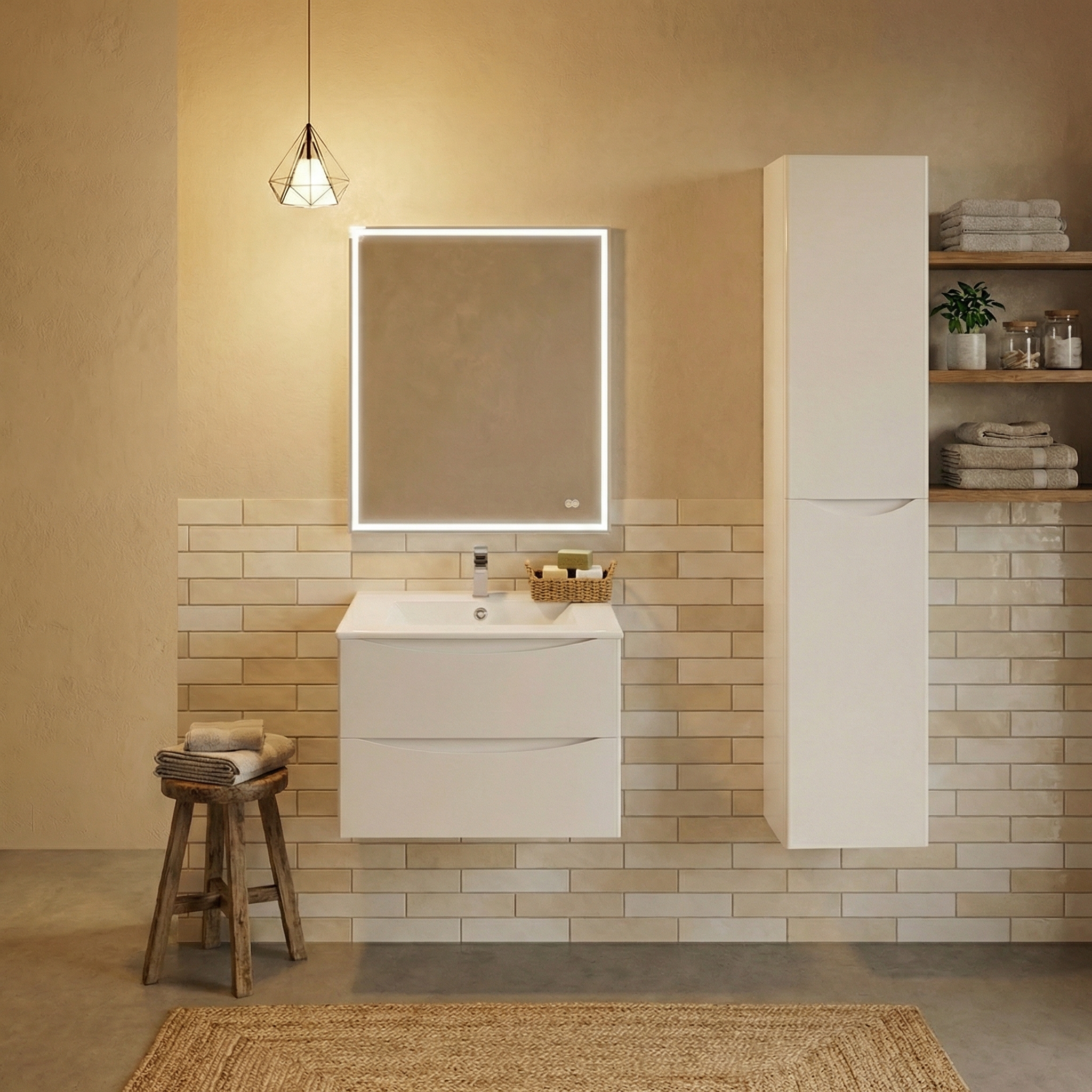 Дизайн ванной в стиле Минимализм — фото интерьера от нейросети RoomGPT