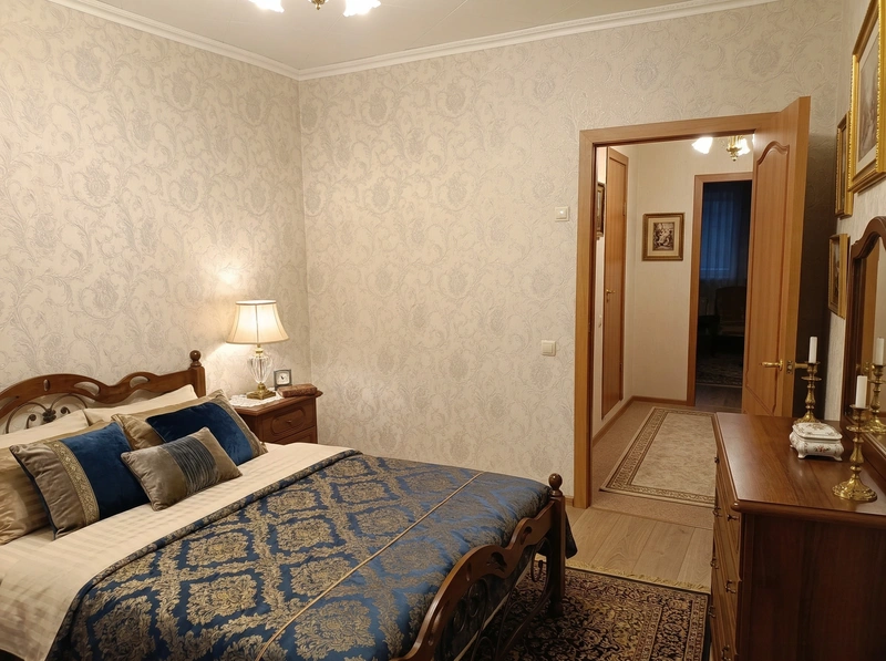 Дизайн интерьера в стиле Классика — Спальня от нейросети RoomGPT