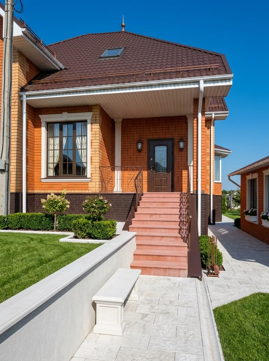 Дизайн фасада в стиле Неоклассика — Фасад от нейросети RoomGPT