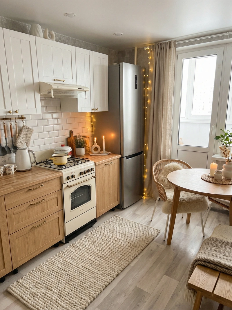 Дизайн интерьера в стиле Хюгге — Гостиная от нейросети RoomGPT