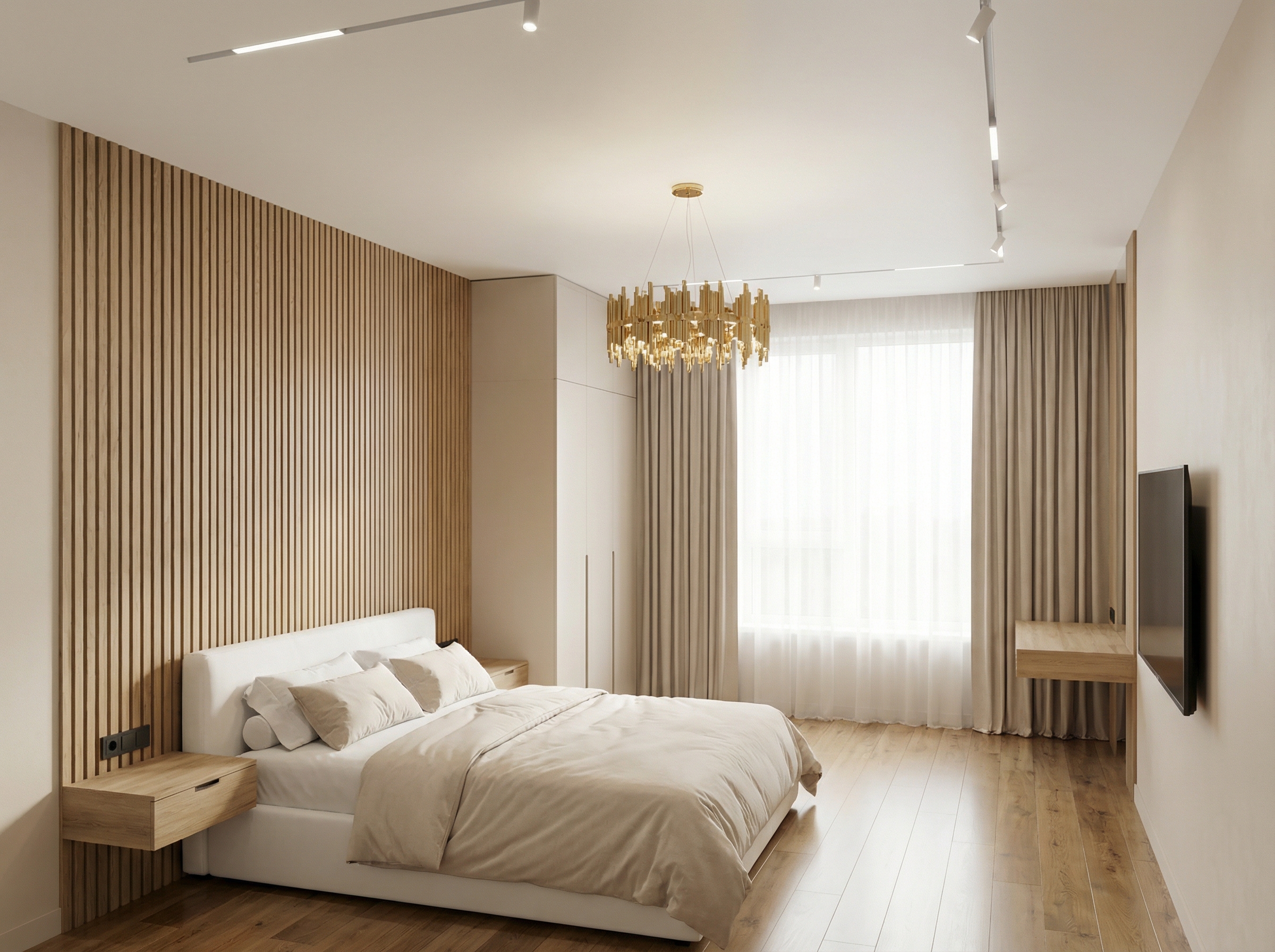 Дизайн спальни в стиле Минимализм — фото интерьера от нейросети RoomGPT