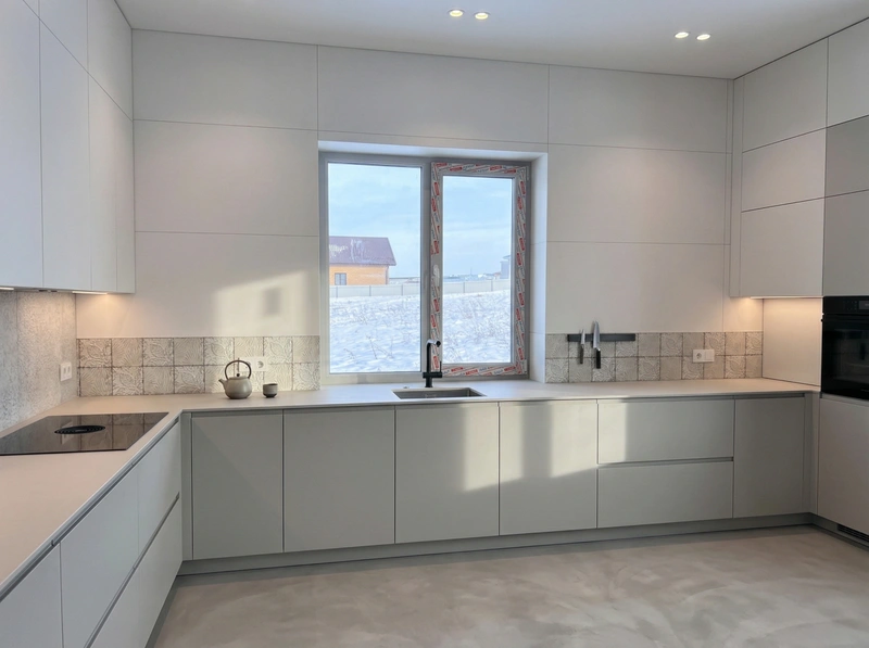 Дизайн кухни в стиле Минимализм — фото интерьера от нейросети RoomGPT