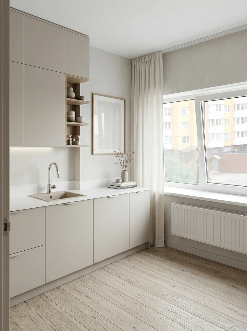 Дизайн гостиной в стиле Сканди — фото интерьера от нейросети RoomGPT