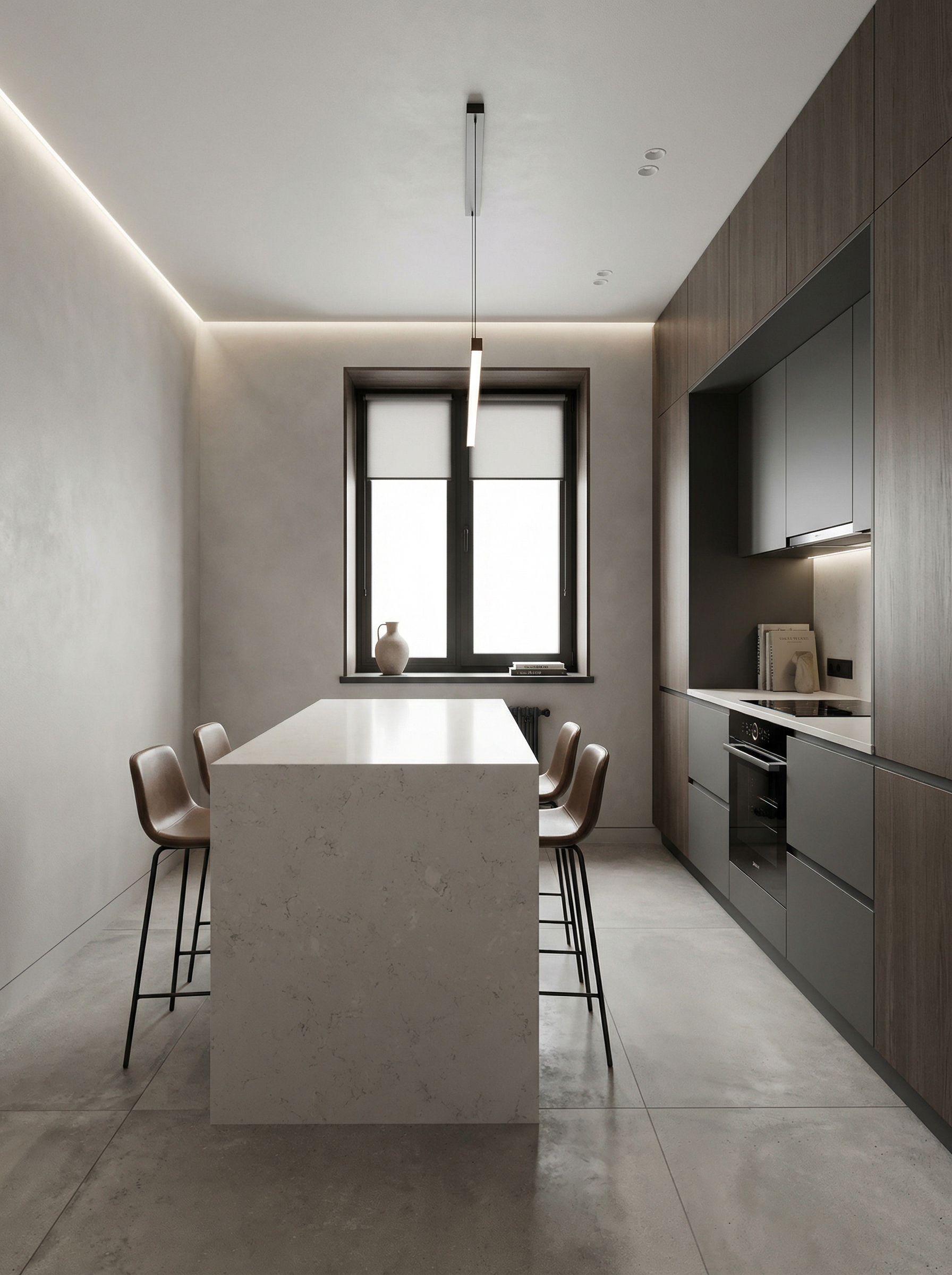 Дизайн кухни в стиле Минимализм — фото интерьера от нейросети RoomGPT