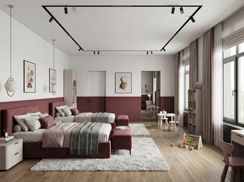 Дизайн интерьера в стиле Контемпорари — Детская от нейросети RoomGPT