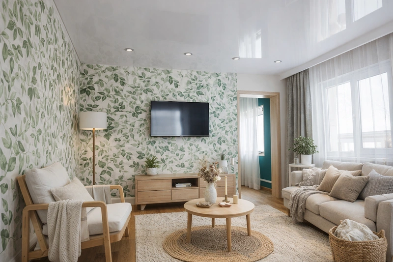 Дизайн интерьера в стиле Хюгге — Гостиная от нейросети RoomGPT