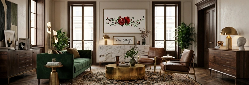 Дизайн интерьера в стиле Эклектика — Гостиная от нейросети RoomGPT