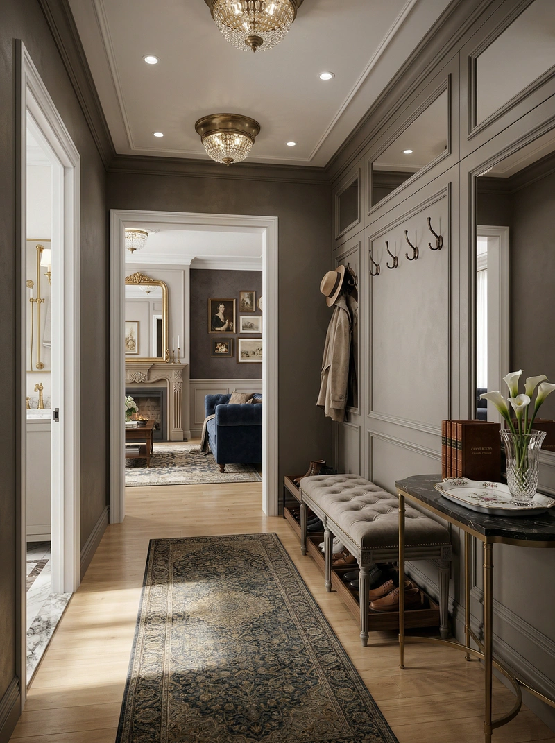 Дизайн интерьера в стиле Классика — Гостиная от нейросети RoomGPT