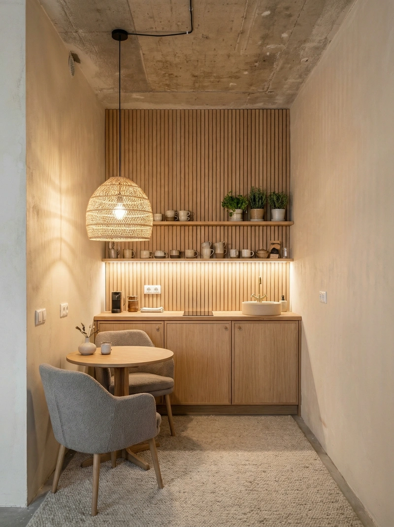 Дизайн интерьера в стиле Хюгге — Кухня от нейросети RoomGPT