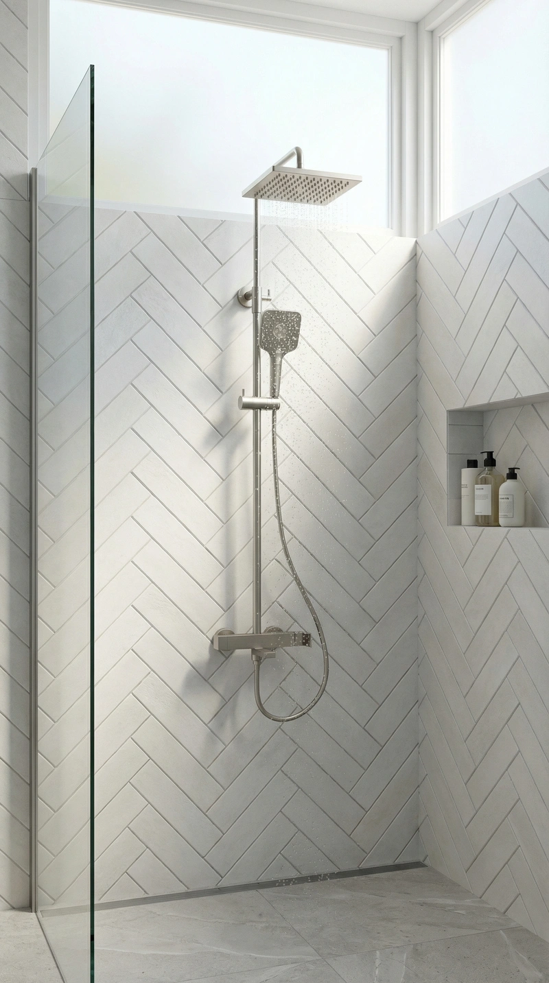 Дизайн интерьера в стиле Сканди — Ванная от нейросети RoomGPT