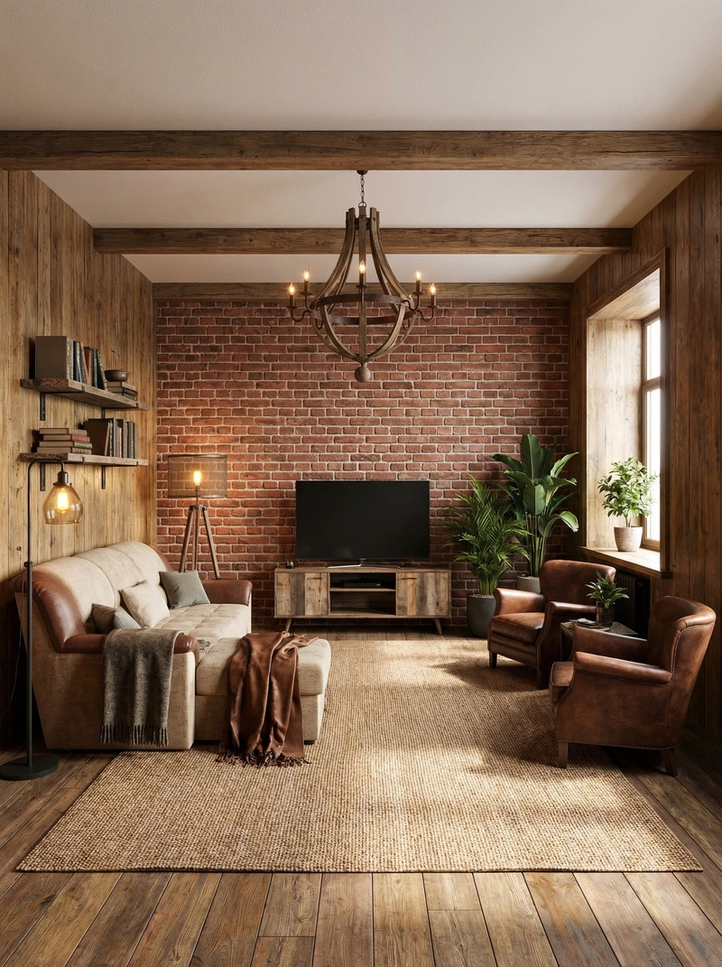 Дизайн интерьера в стиле Лофт — Спальня от нейросети RoomGPT