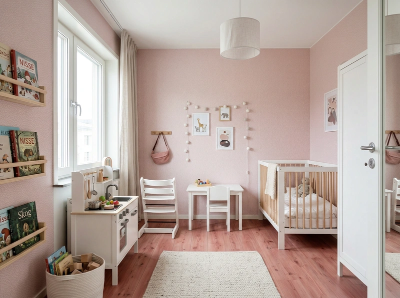 Дизайн интерьера в стиле Сканди — Детская от нейросети RoomGPT