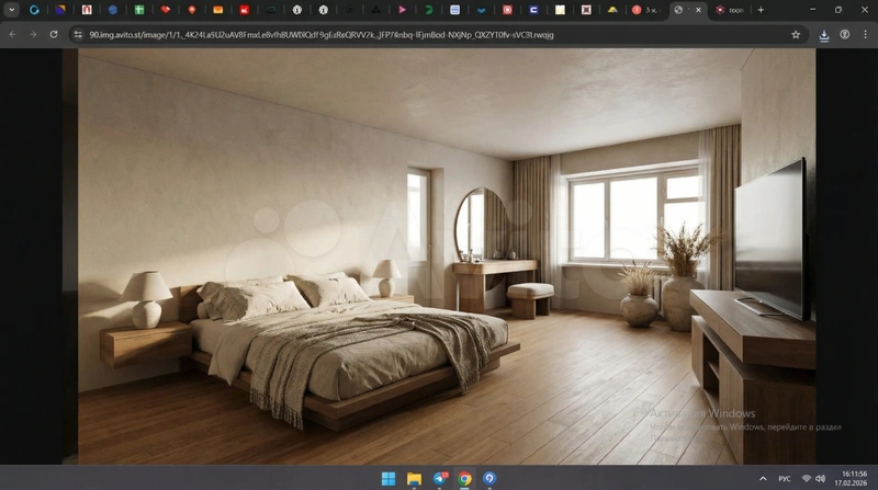 Дизайн спальни в стиле Japandi — фото интерьера от нейросети RoomGPT