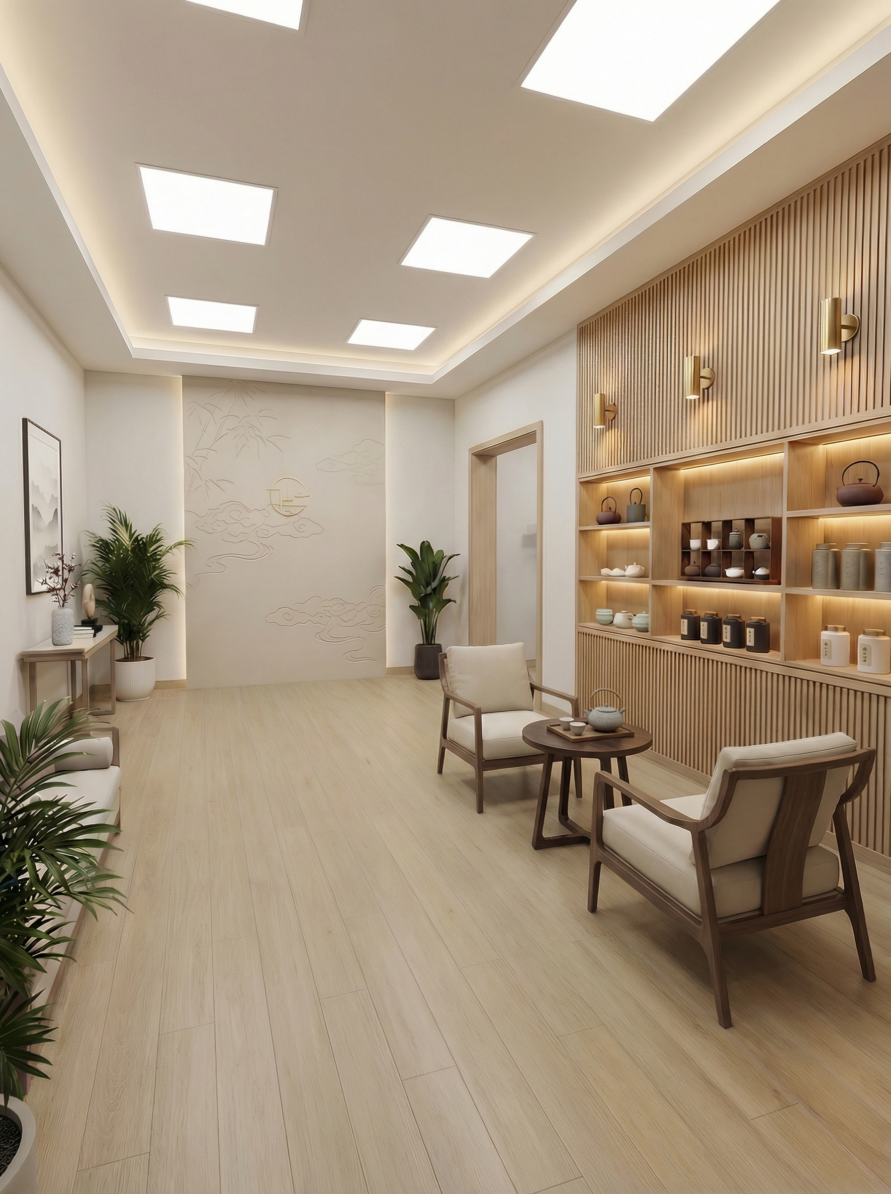 Дизайн гостиной в стиле Сканди — фото интерьера от нейросети RoomGPT