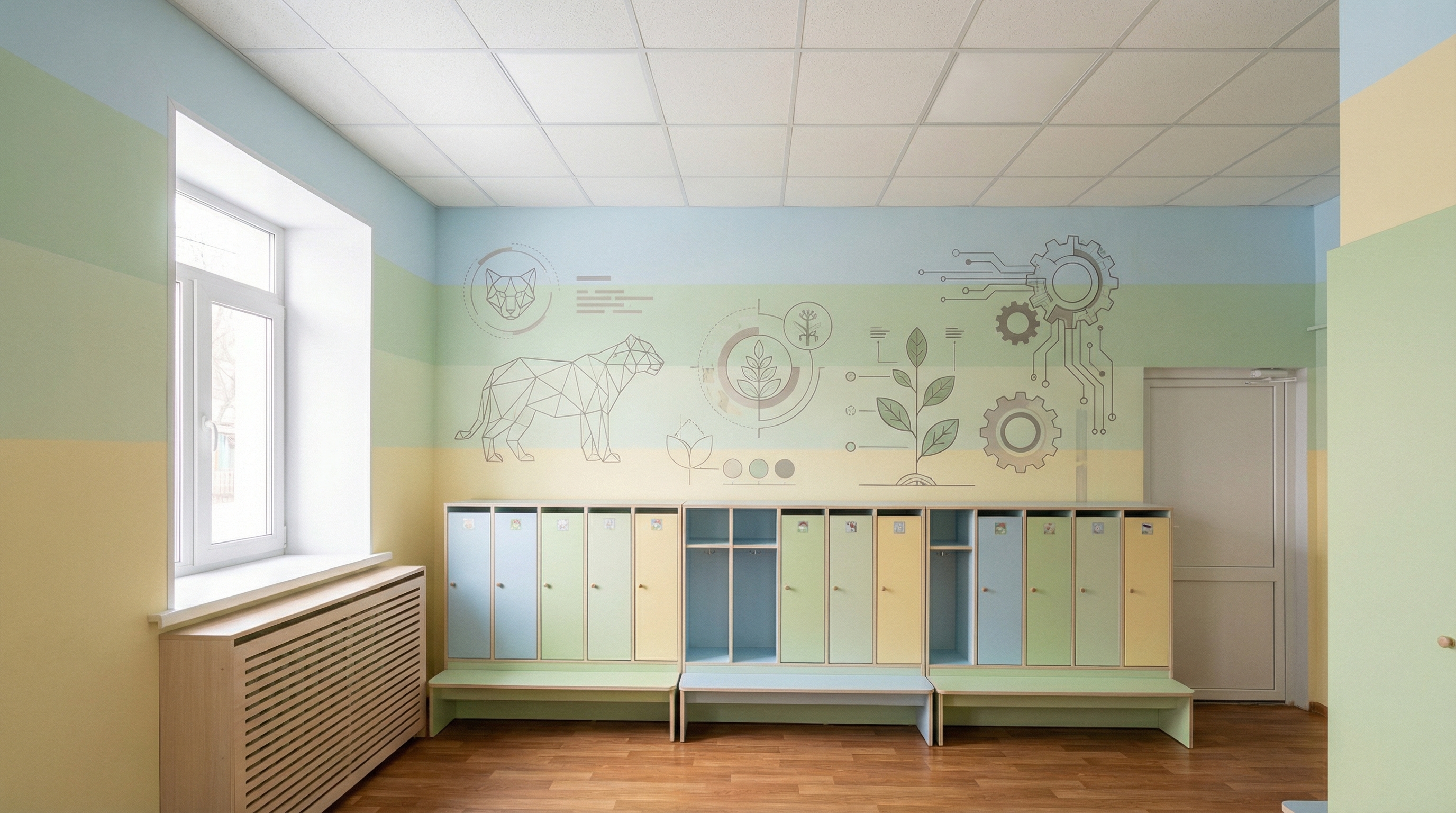 Дизайн детской в стиле Минимализм — фото интерьера от нейросети RoomGPT