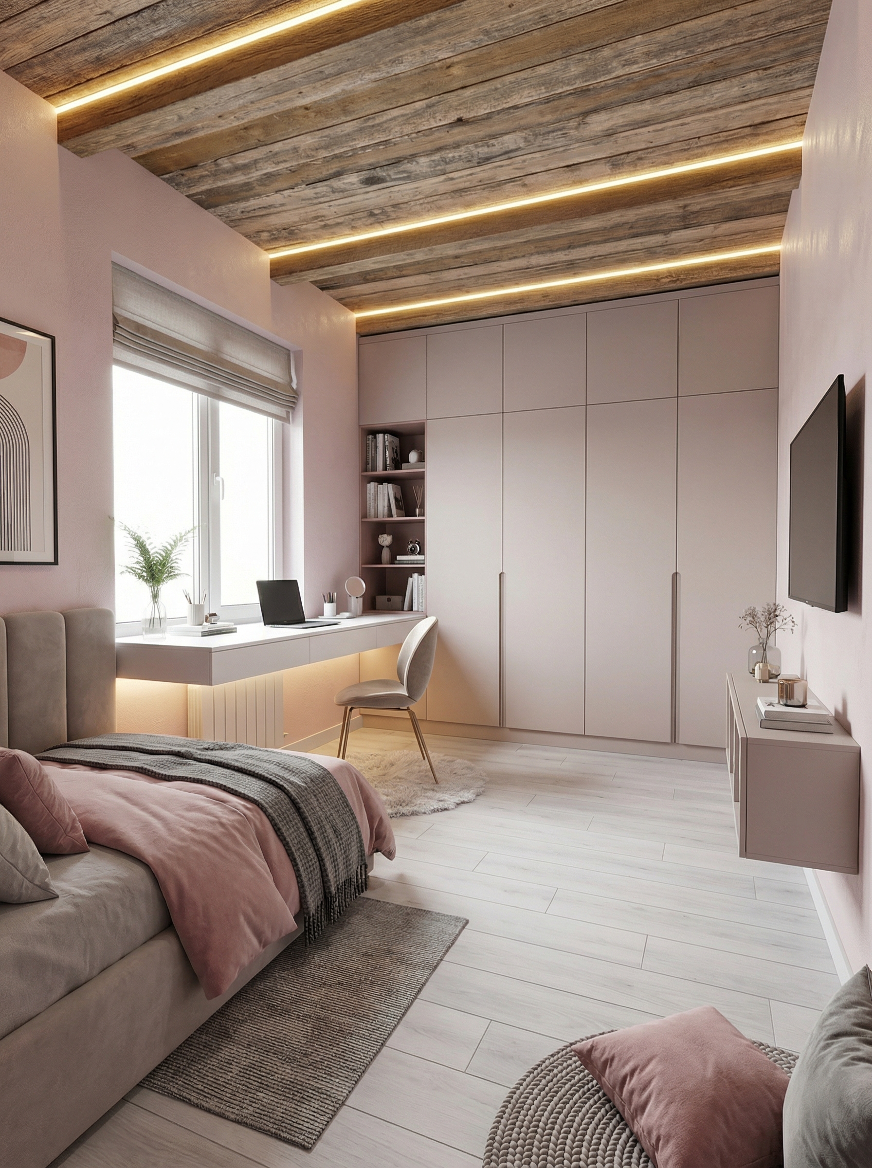 Дизайн спальни в стиле Минимализм — фото интерьера от нейросети RoomGPT