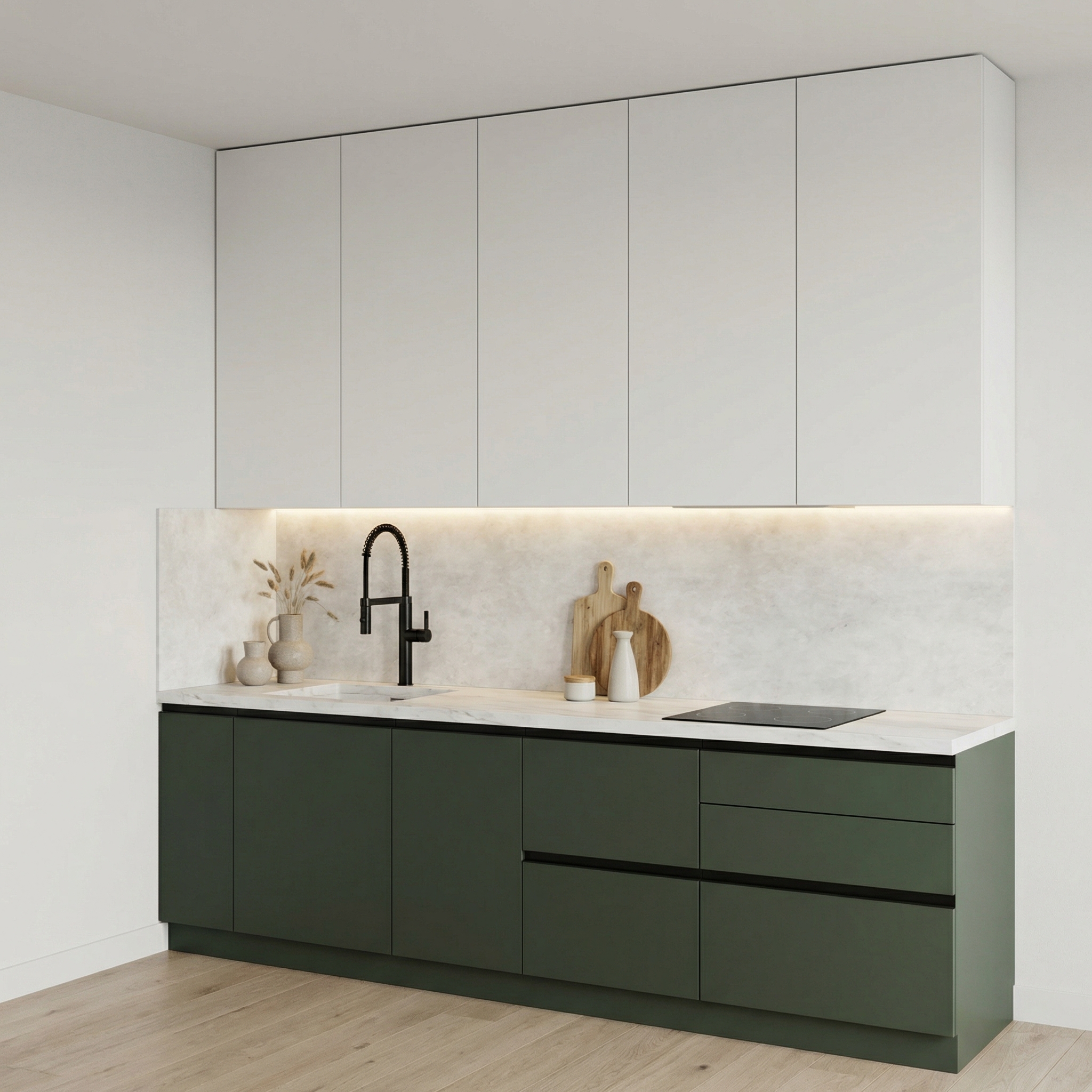 Дизайн кухни в стиле Минимализм — фото интерьера от нейросети RoomGPT