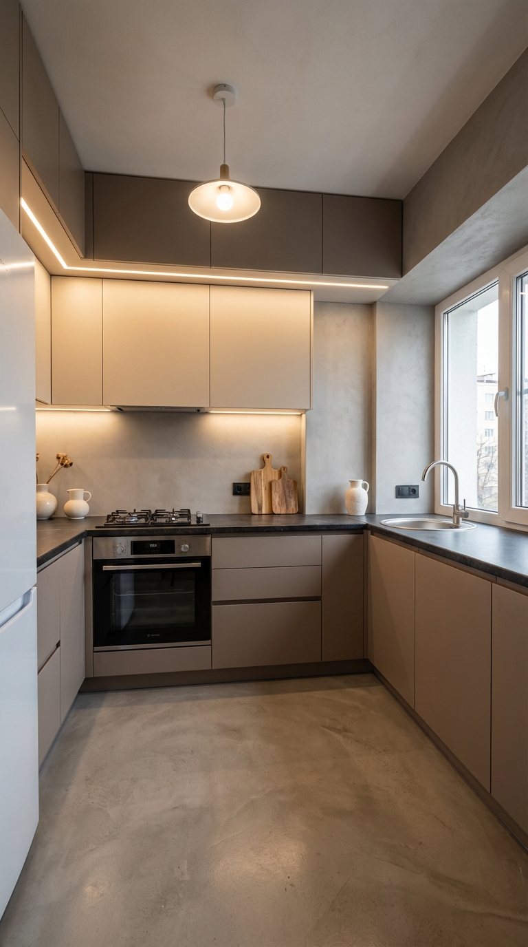 Дизайн кухни в стиле Минимализм — фото интерьера от нейросети RoomGPT