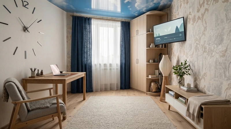 Дизайн интерьера в стиле Хюгге — Гостиная от нейросети RoomGPT