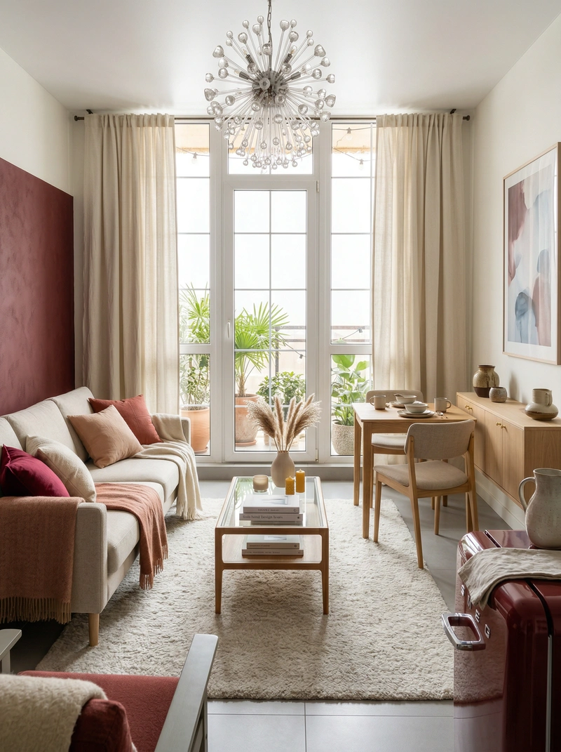 Дизайн интерьера в стиле Хюгге — Гостиная от нейросети RoomGPT