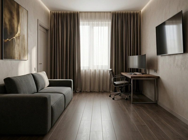 Дизайн спальни в стиле Минимализм — фото интерьера от нейросети RoomGPT