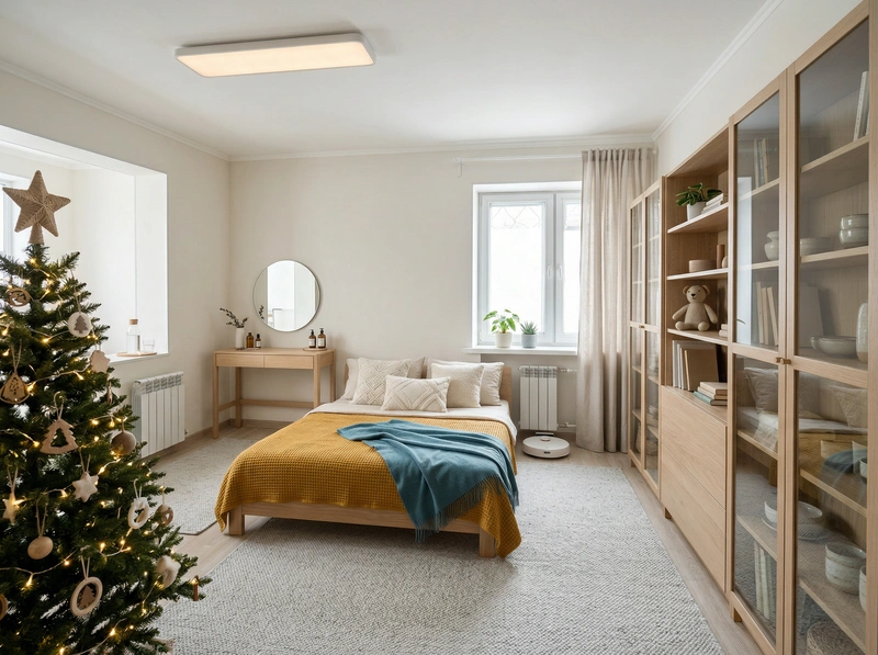 Дизайн интерьера в стиле Хюгге — Гостиная от нейросети RoomGPT