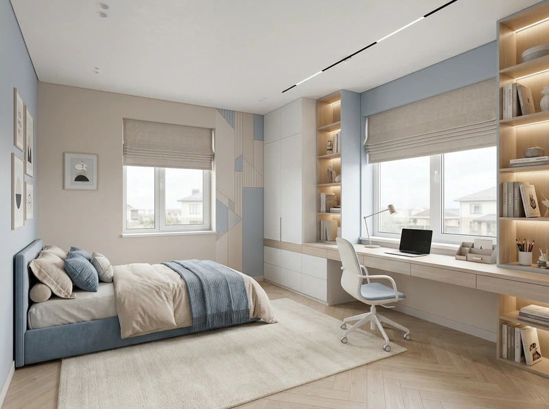 Дизайн интерьера в стиле Минимализм — Гостиная от нейросети RoomGPT