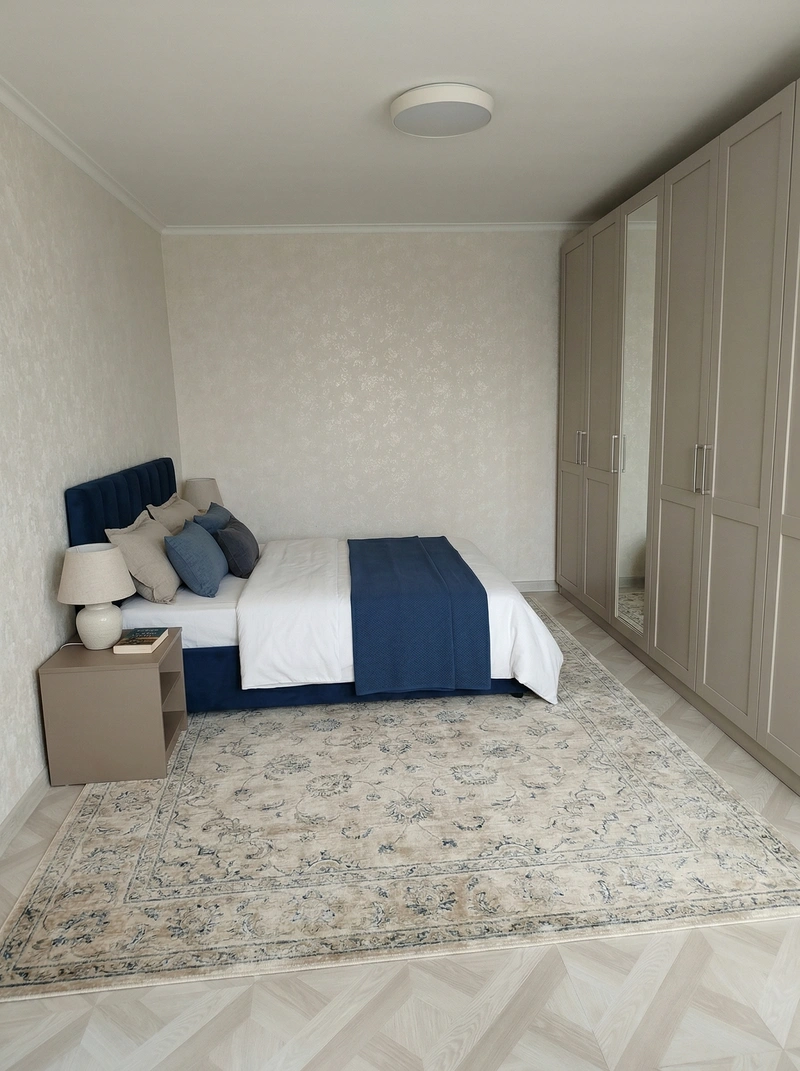 Дизайн спальни в стиле Без стиля — фото интерьера от нейросети RoomGPT